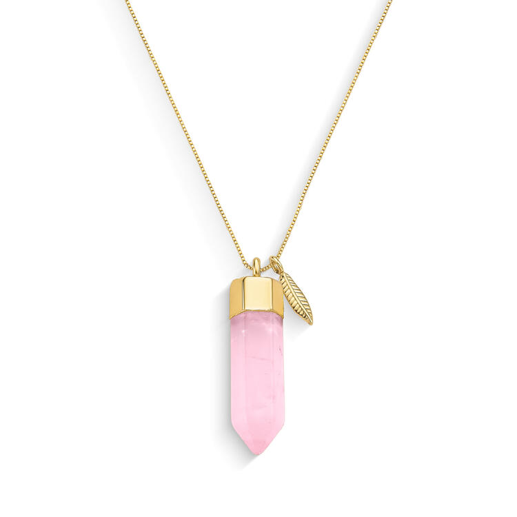 COLAR QUARTZO ROSA