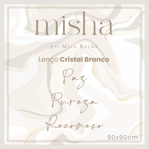 LENÇO CRISTAL BRANCO