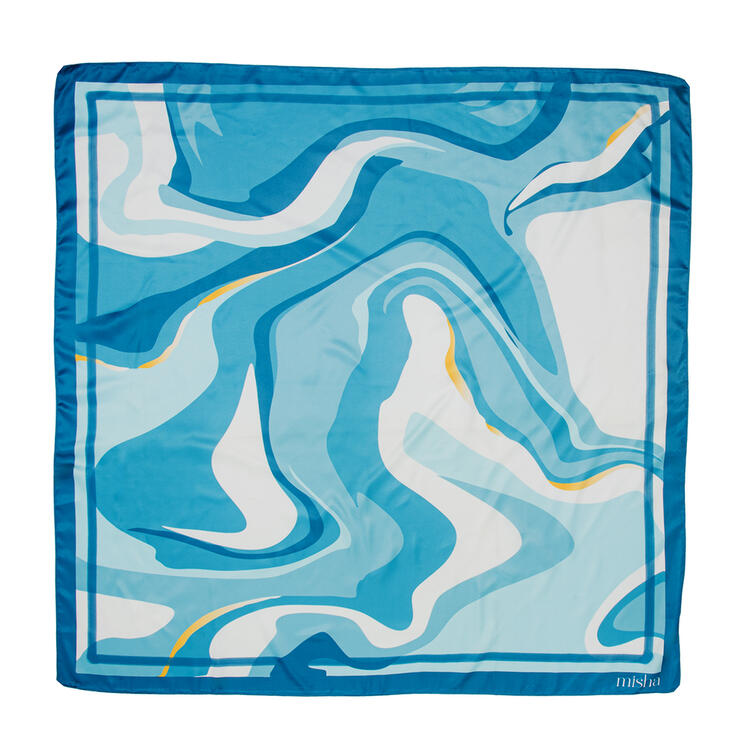 LENÇO TURQUESA AZUL