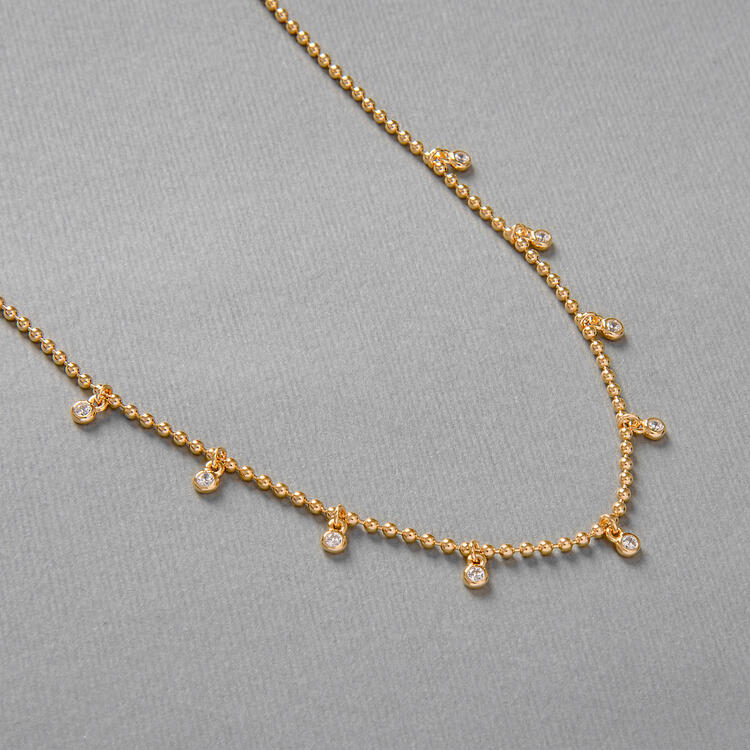 COLAR PEDRINHAS PRATA 925