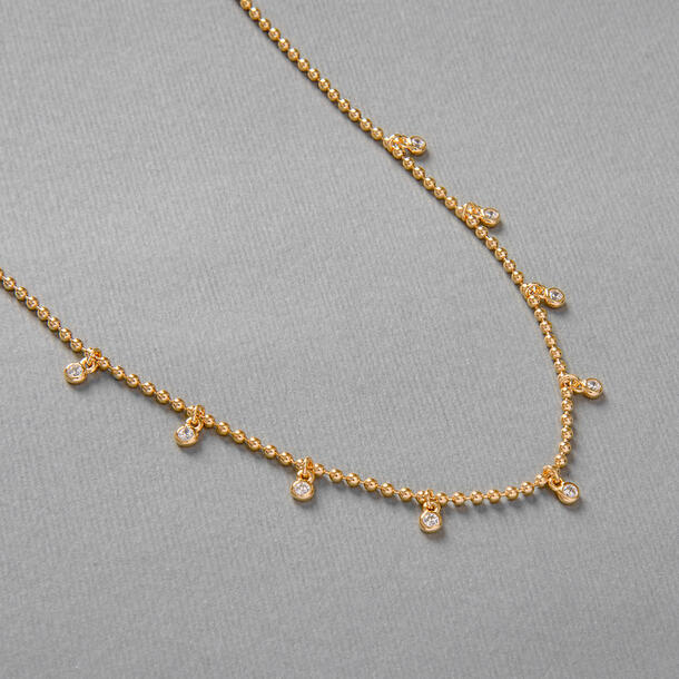 COLAR PEDRINHAS PRATA 925