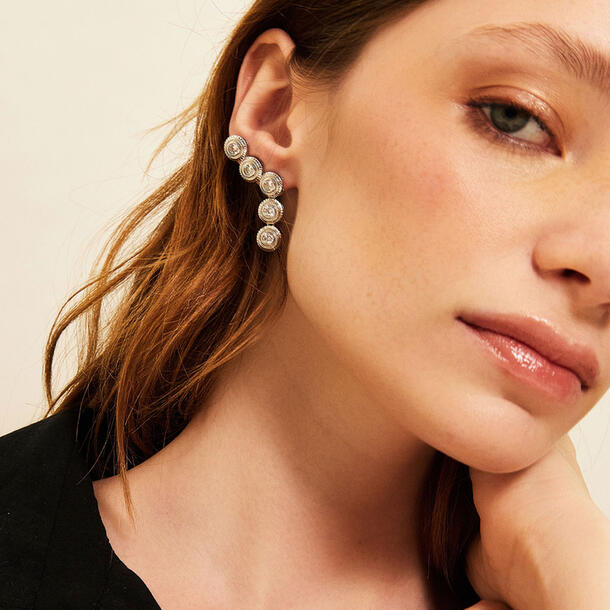 BRINCO EAR CUFF PONTOS DE LUZ AFETO PRATA 925