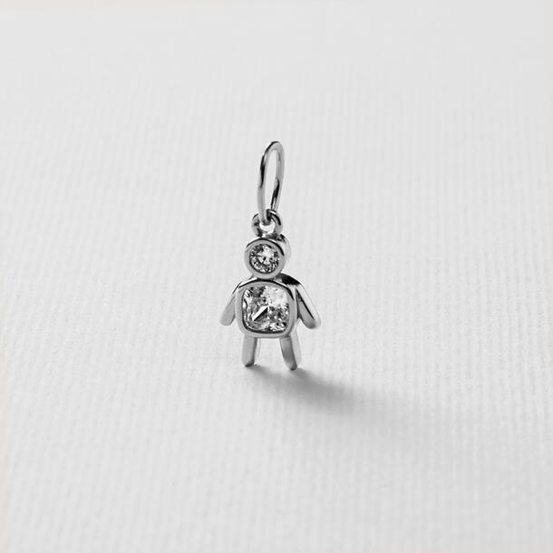 PINGENTE MENINO PRATA 925