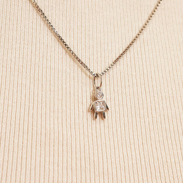 PINGENTE MENINO PRATA 925