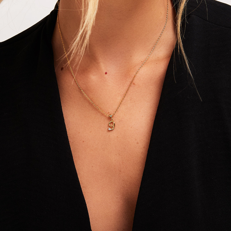 PINGENTE NUMERO 9 ZIRCONIA