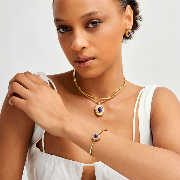 BRACELETE  DOMO LÁPIS LAZULI