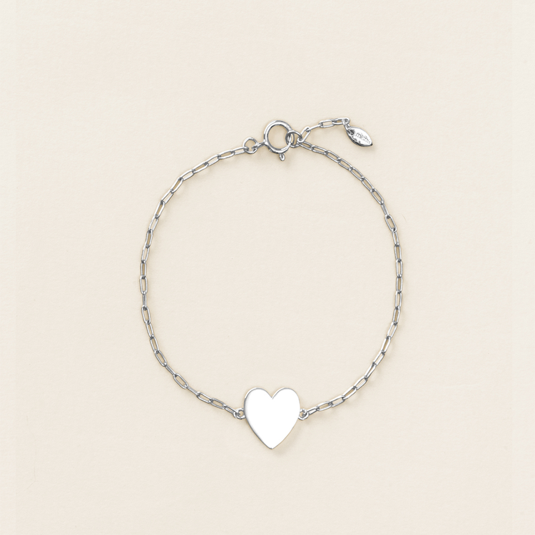 PULSEIRA MOMENTOS CORAÇÃO PRATA 925