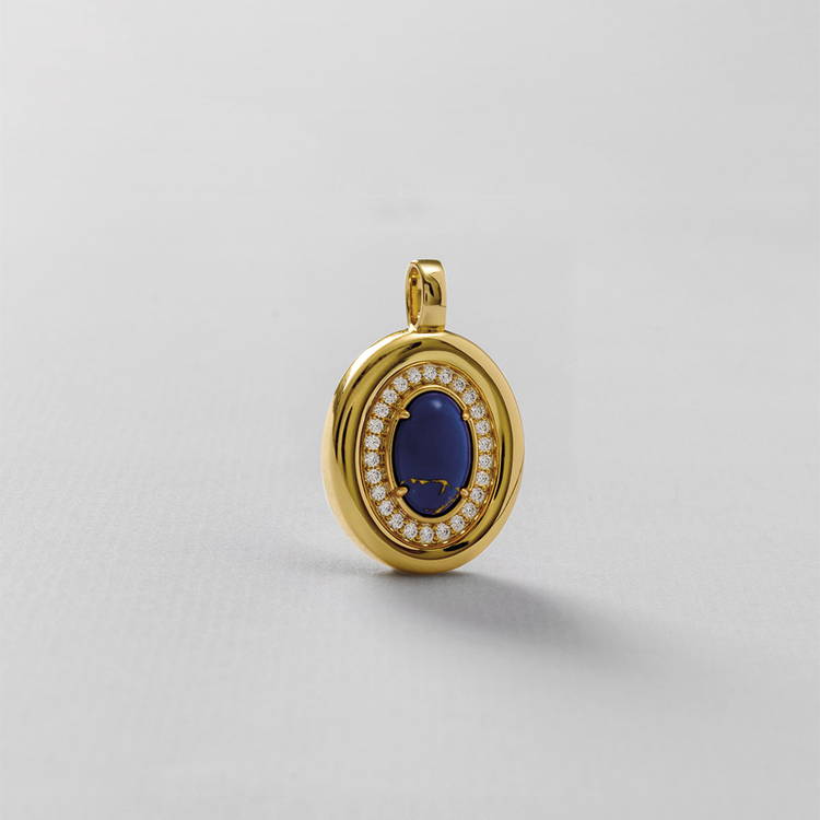 PINGENTE  DOMO LÁPIS LAZULI
