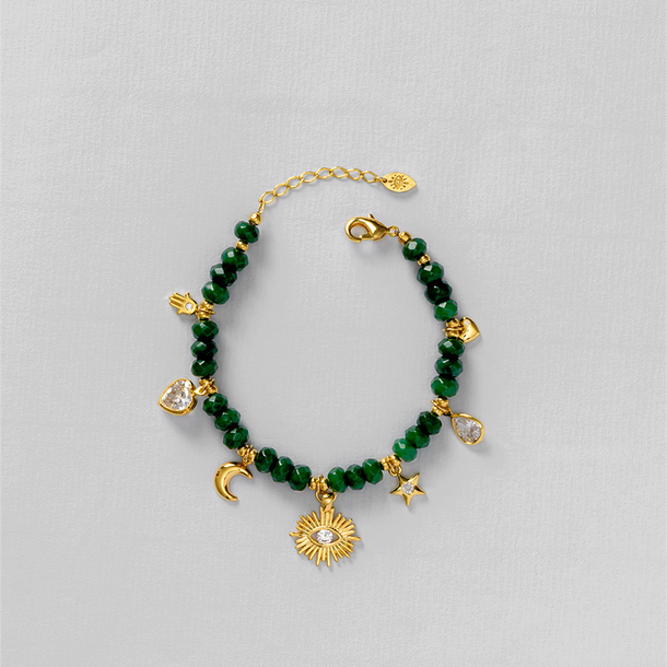 PULSEIRA AMULETOS JADE VERDE