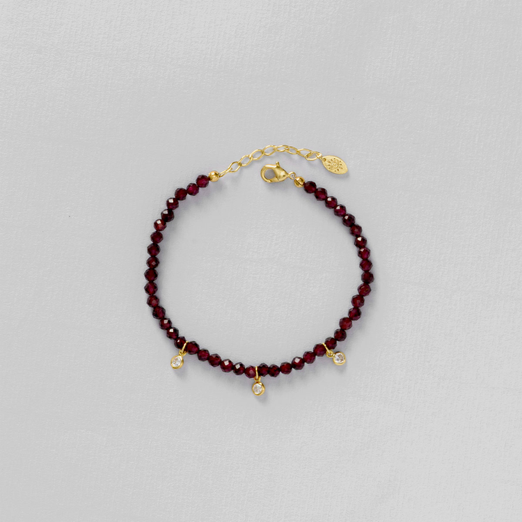 PULSEIRA AMULETOS GRANADA COM ZIRCÔNIA