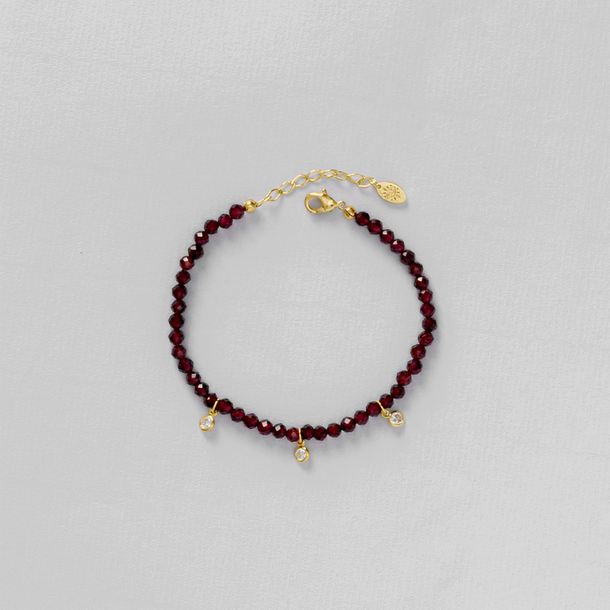 PULSEIRA AMULETOS GRANADA COM ZIRCÔNIA