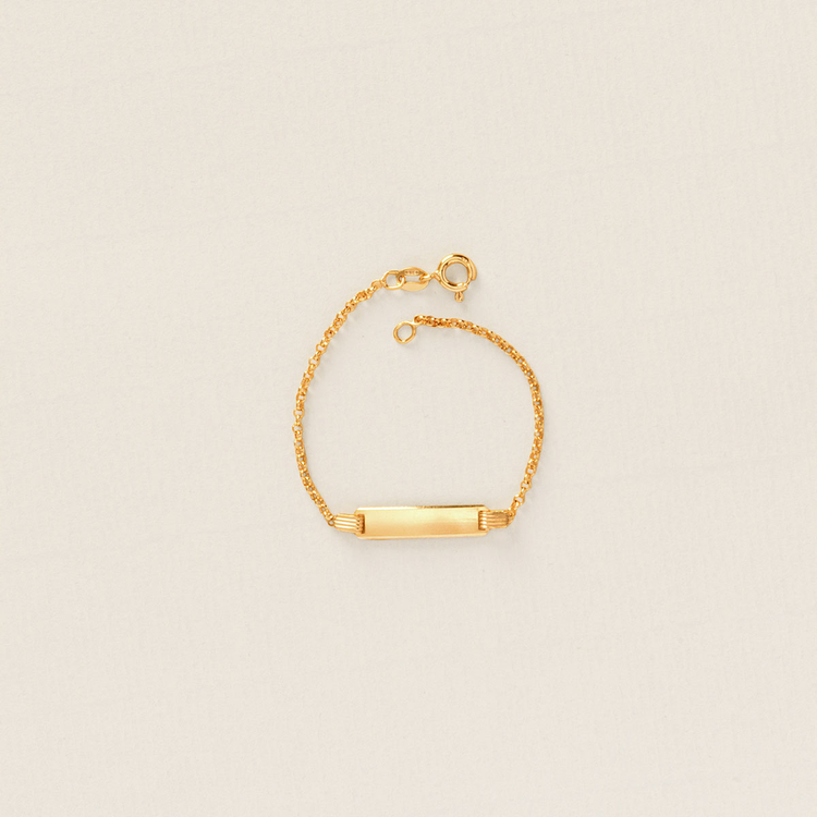 PULSEIRA INFANTIL PLAQUINHA PRATA 925
