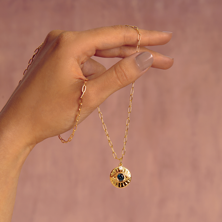 COLAR OLHO MÍSTICO AZUL
