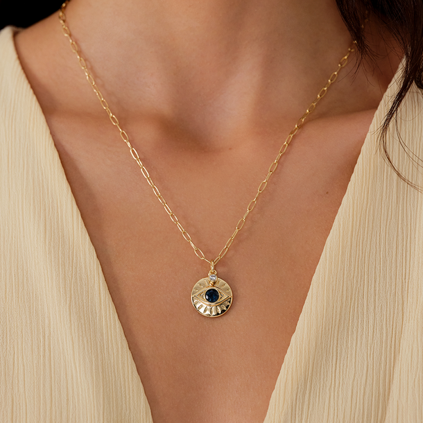 COLAR OLHO MÍSTICO AZUL