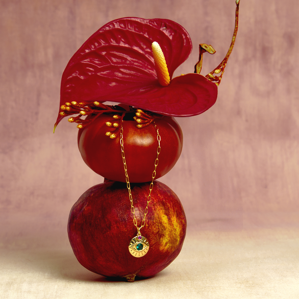 COLAR OLHO MÍSTICO VERDE