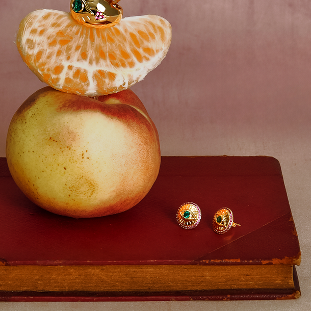 BRINCO OLHO MÍSTICO VERDE