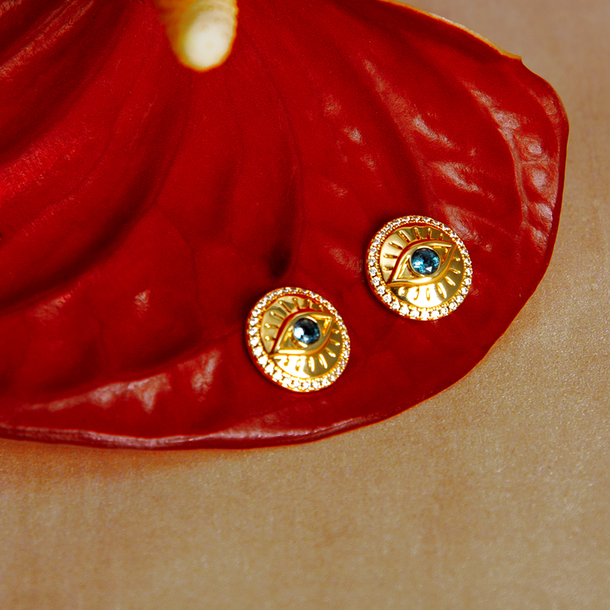 BRINCO OLHO MÍSTICO AZUL