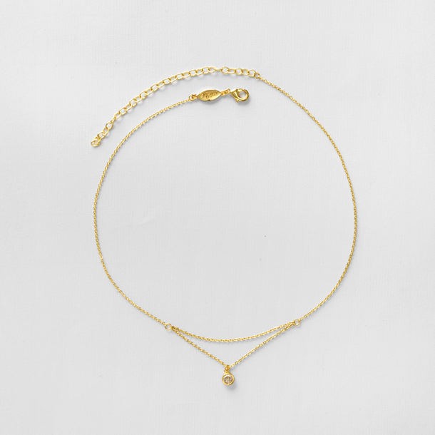 COLAR LONGO COM ZIRCÔNIA