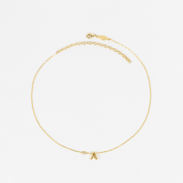 COLAR LETRA A COM ZIRCÔNIA