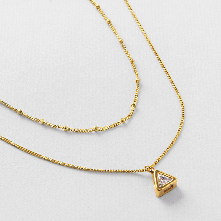 COLAR DUPLO TRIÂNGULO