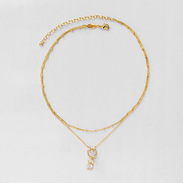 COLAR ZIRCÔNIA TRIPLA