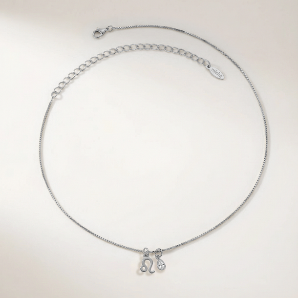 COLAR SIGNO LEÃO COM ZIRCÔNIA