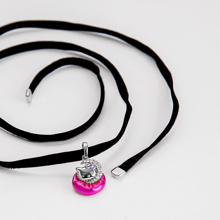 CHOKER VELUDO HELLO KITTY