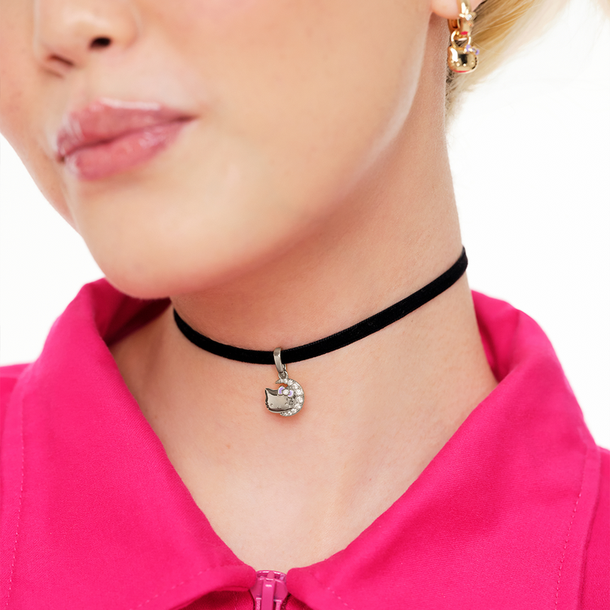 CHOKER VELUDO HELLO KITTY