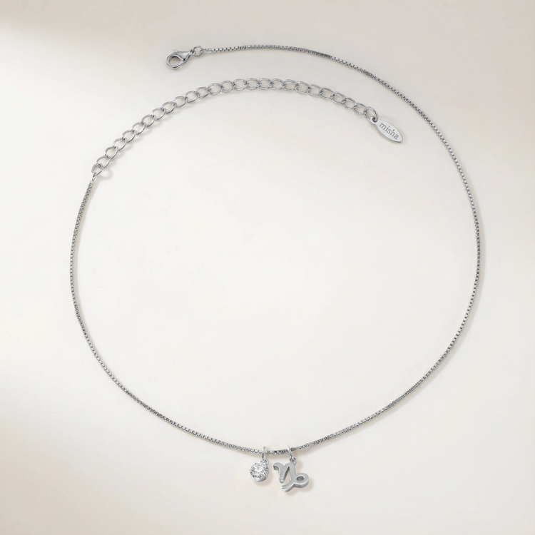 COLAR SIGNO CAPRICÓRNIO COM ZIRCÔNIA