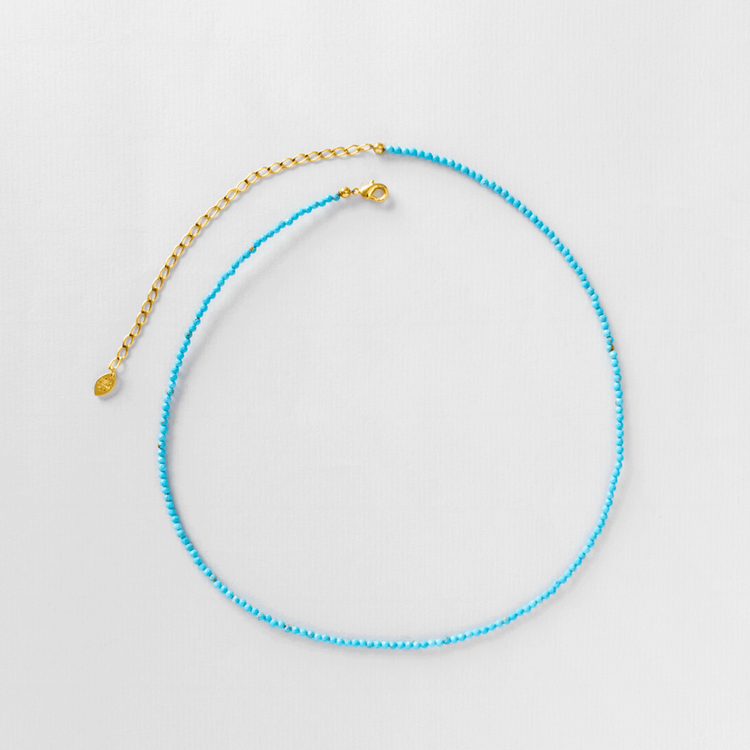 COLAR FLORA TURQUESA