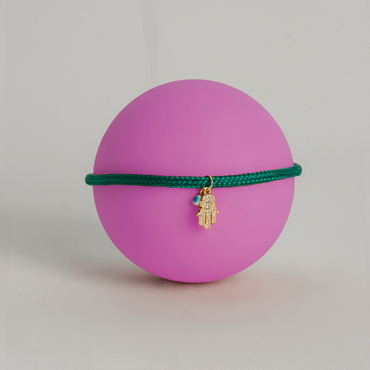 PULSEIRA ENERGY HAMSA E OLHO VERDE