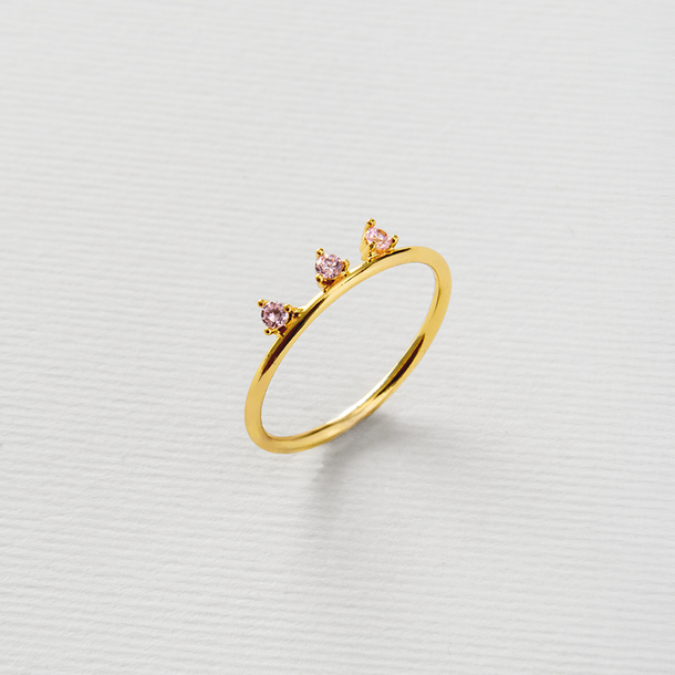 ANEL TRIO DE ZIRCÔNIAS