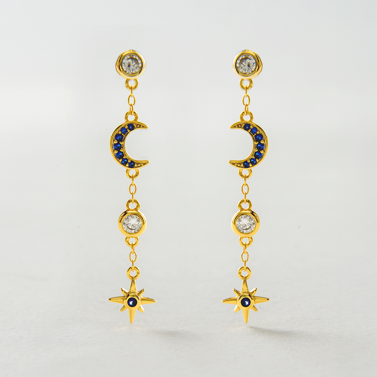 BRINCO LONGO LUA E ESTRELA