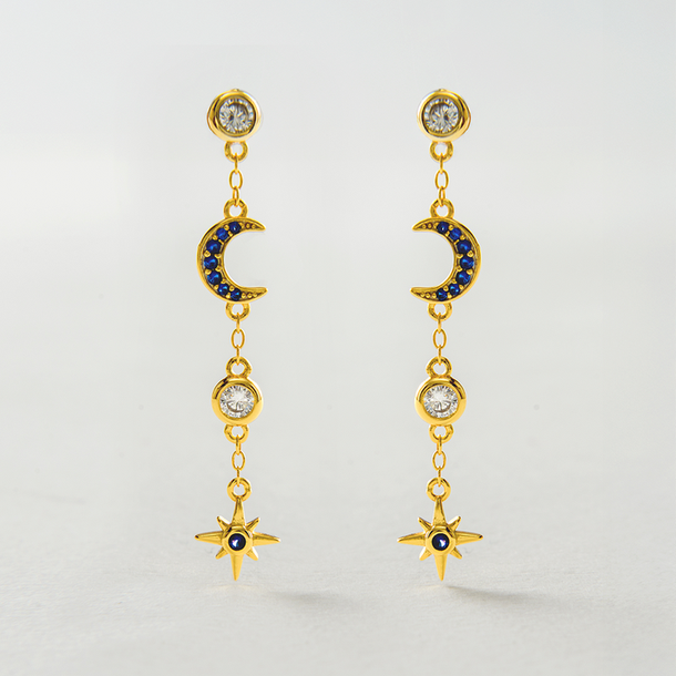 BRINCO LONGO LUA E ESTRELA