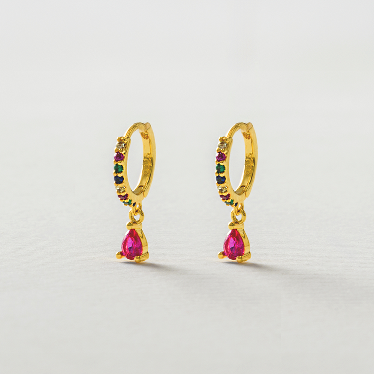 BRINCO ARGOLA COLORS ROSA