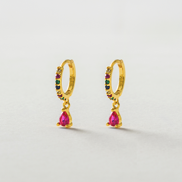 BRINCO ARGOLA COLORS ROSA