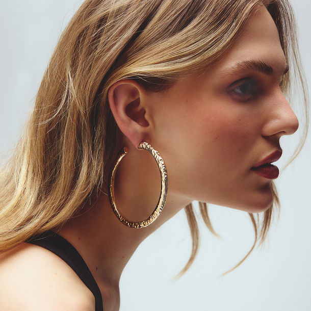 BRINCO BIG ARGOLA TEXTURA