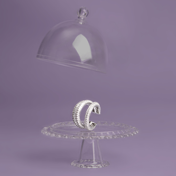 PIERCING AMORA CRAVEJADO ESPECIAL 5 ANOS