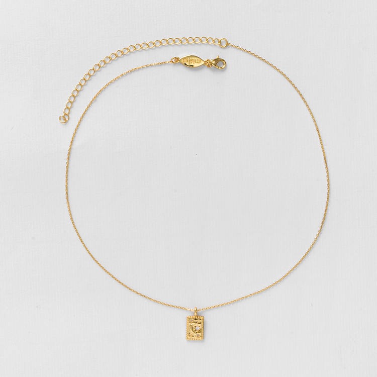 COLAR MEDALHA LUA E ESTRELA