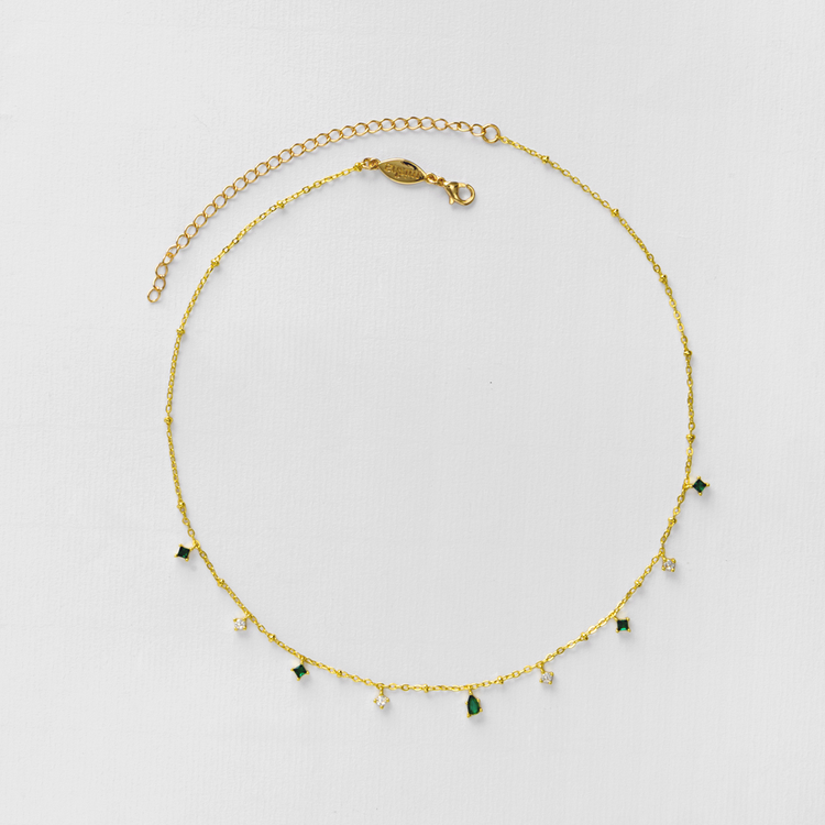 COLAR GIPSY ZIRCÔNIA VERDE