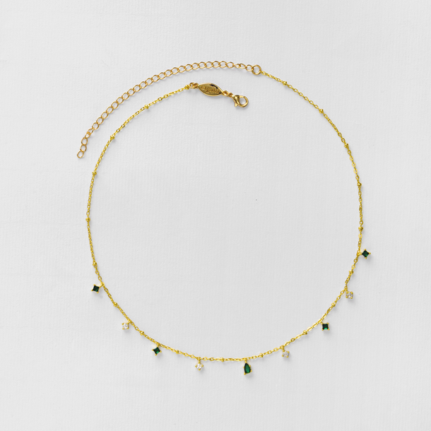 COLAR GIPSY ZIRCÔNIA VERDE