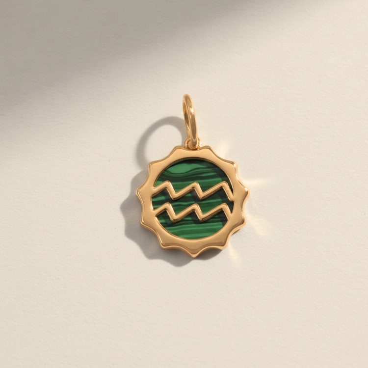 PINGENTE ASTROS SIGNO AQUÁRIO