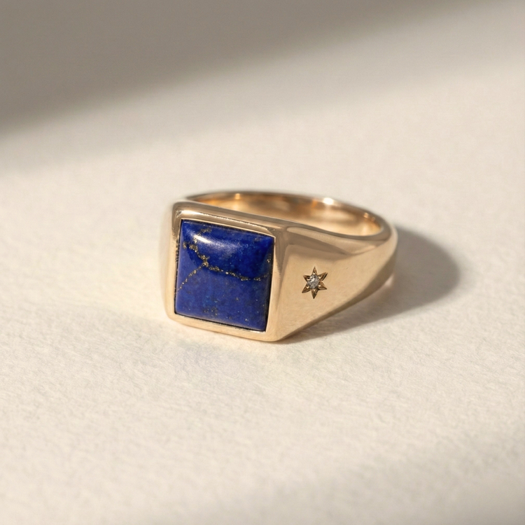 ANEL ASTROS SIGNET LAPIS LAZULI