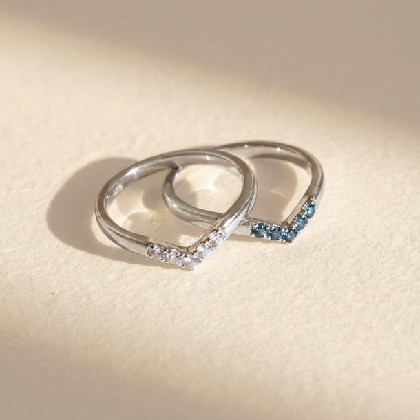 KIT ANEL ASTROS CRAVEJADO PRATA 925