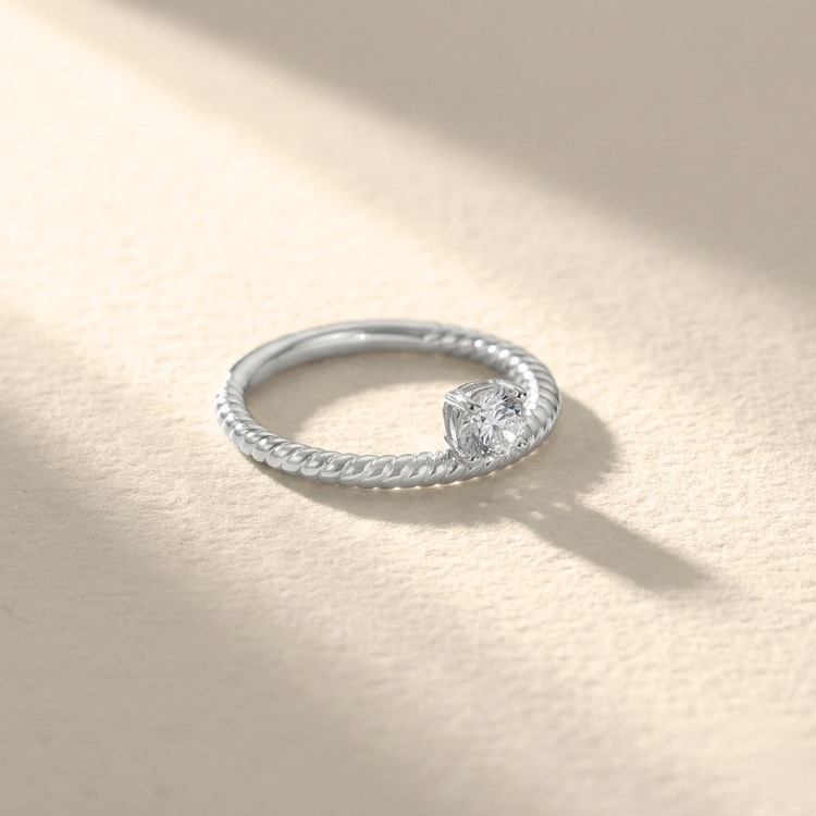 ANEL ASTROS INCOLOR PRATA 925