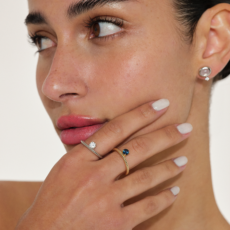 ANEL ASTROS INCOLOR PRATA 925