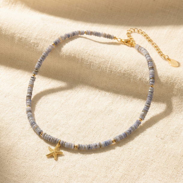 COLAR SUNSHINE CALCEDÔNIA E ESTRELA