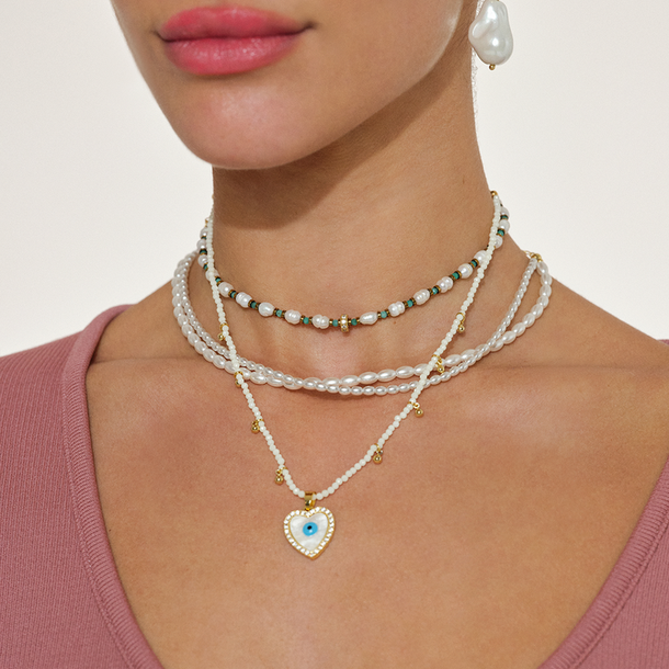 COLAR SUNSHINE DUPLO PÉROLA