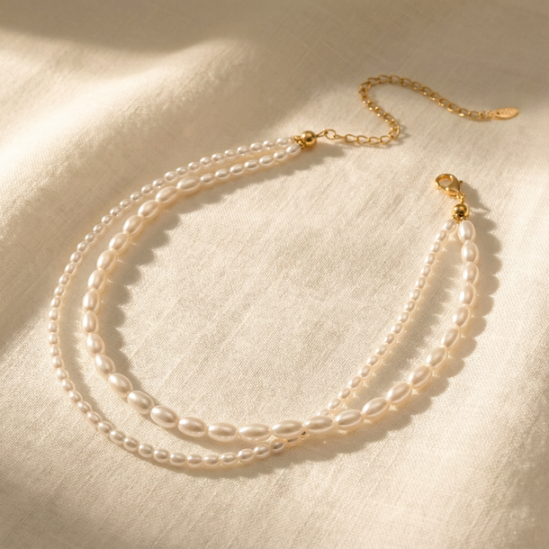 COLAR SUNSHINE DUPLO PÉROLA