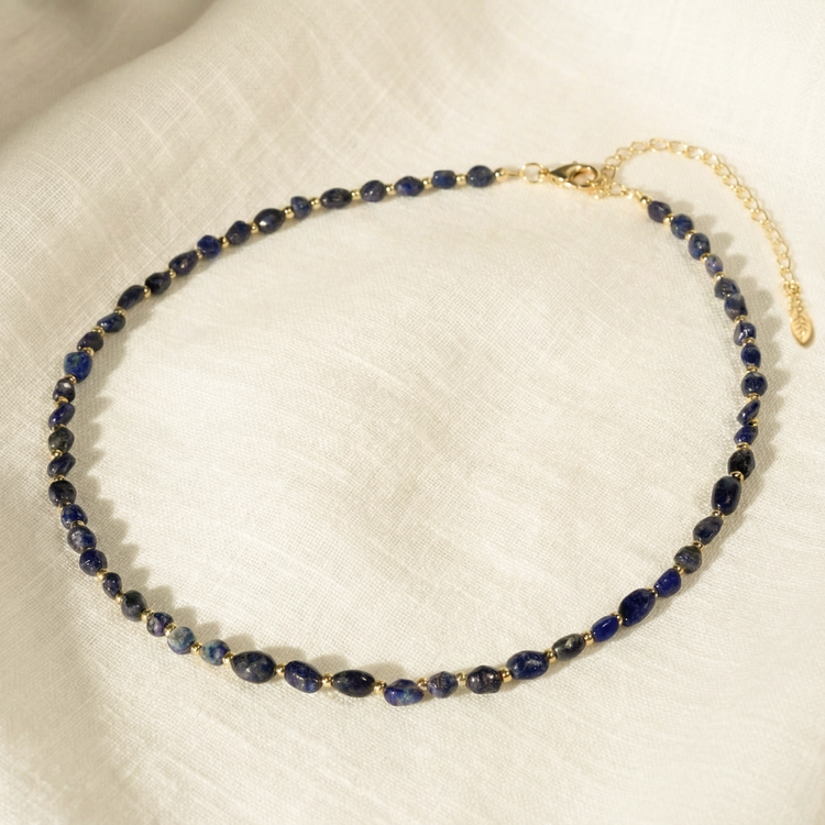 COLAR SUNSHINE LÁPIS LAZULI